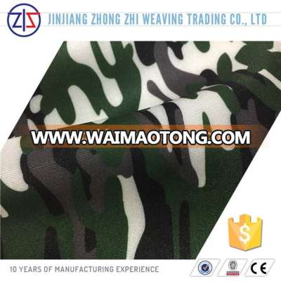 Camouflage Print Polyester Scuba Knit Fabric for Shoes