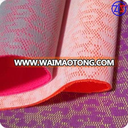 2017 New 3D sandwich Mesh Laminated Flower Jacquard textile shoe materials